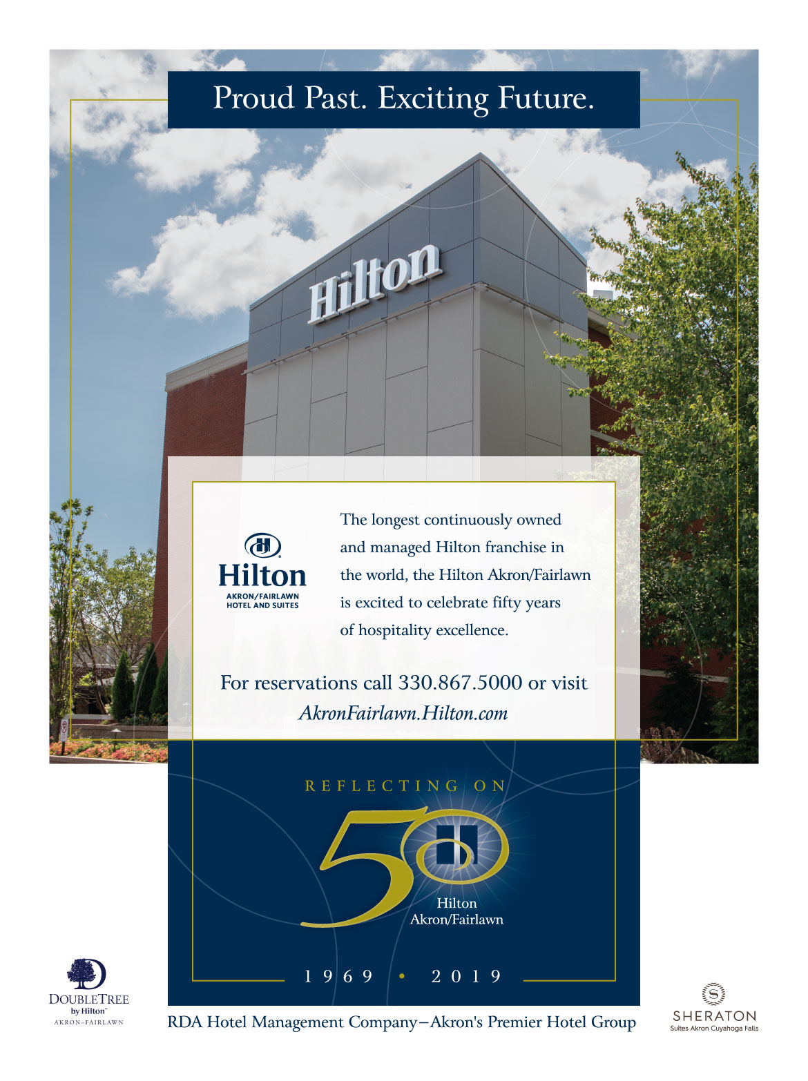 Hilton 50th Anniversary Akron Life Ad