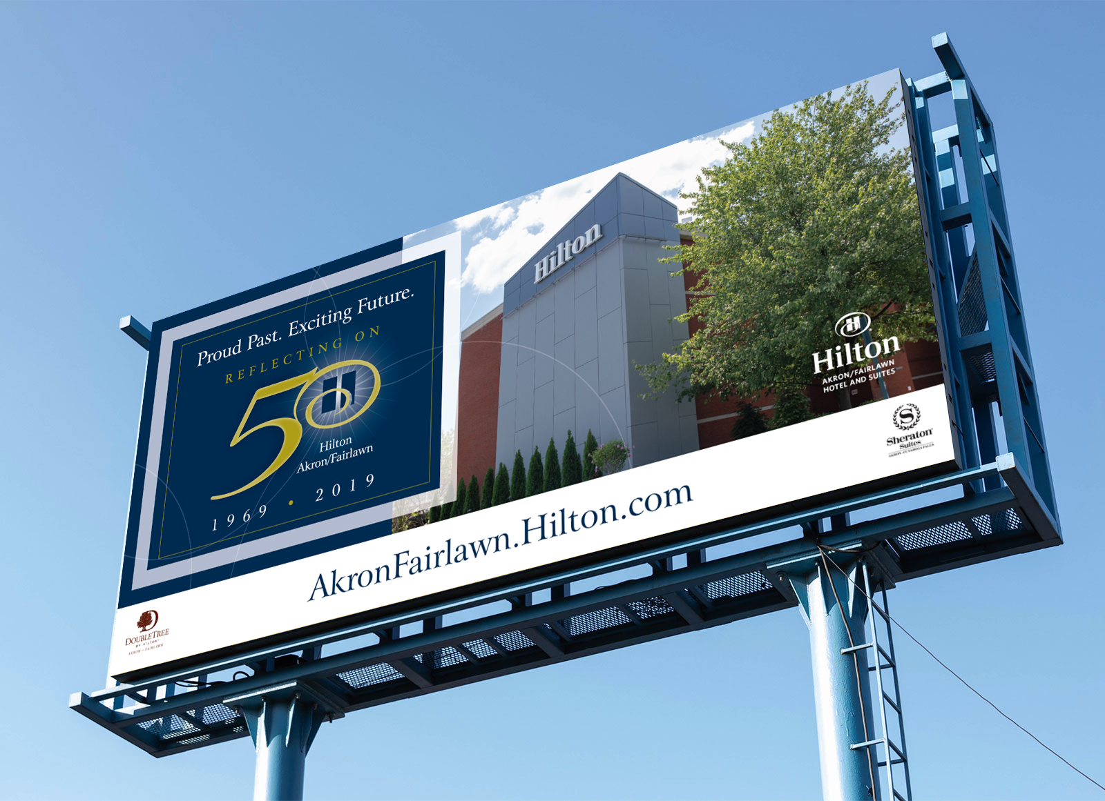 Hilton 50th Anniversary Billboard