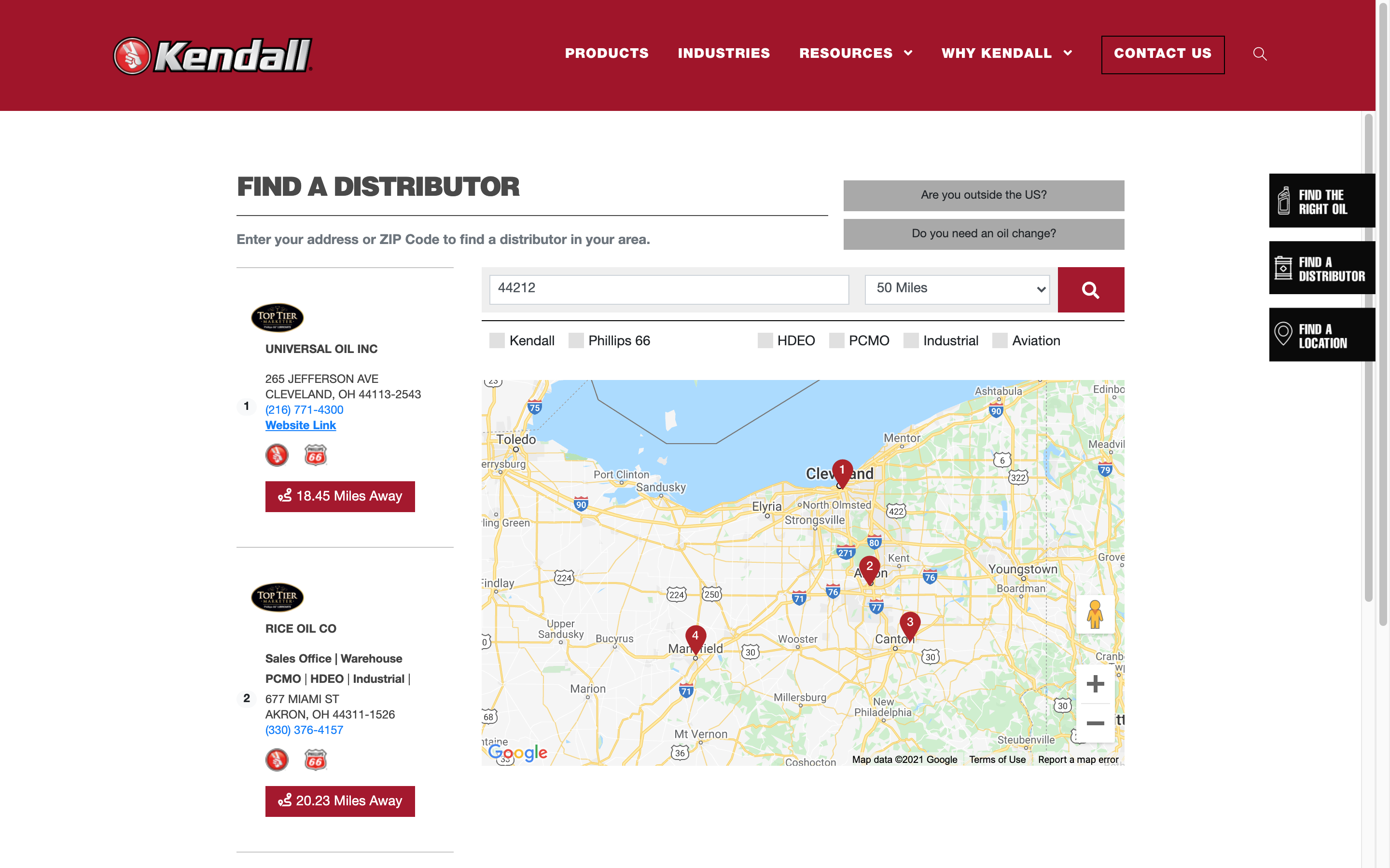 Distributor Locator